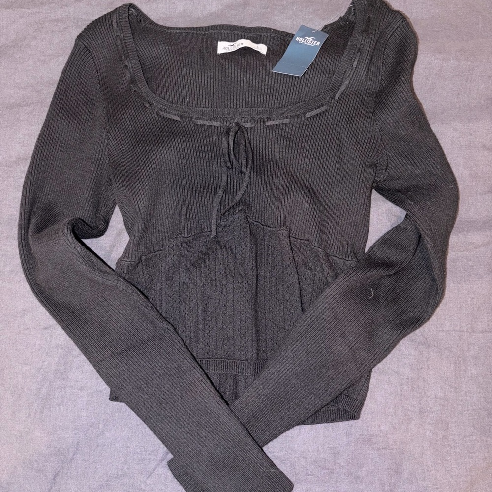 Hollister Black Crop Top